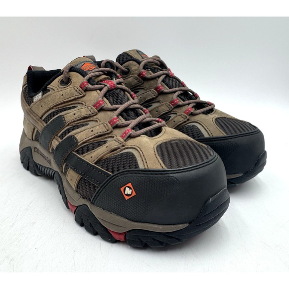 NEW Merrell MOAB 2 VENT WTPF CT Women's Work Shoe Brown US Size 7 Medium NIB - Picture 1 of 11